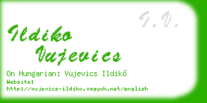 ildiko vujevics business card